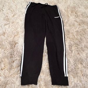 Adidas Women’s Black 3 Stripe Pants Size Large
